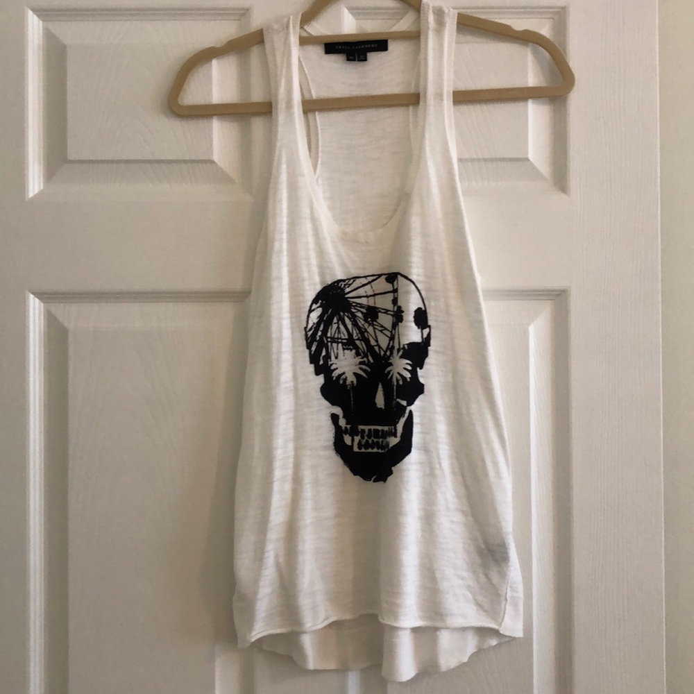 Skull Cashmere Tank- size XS